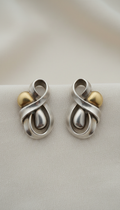 Sterling Silver Sculptural Earrings
