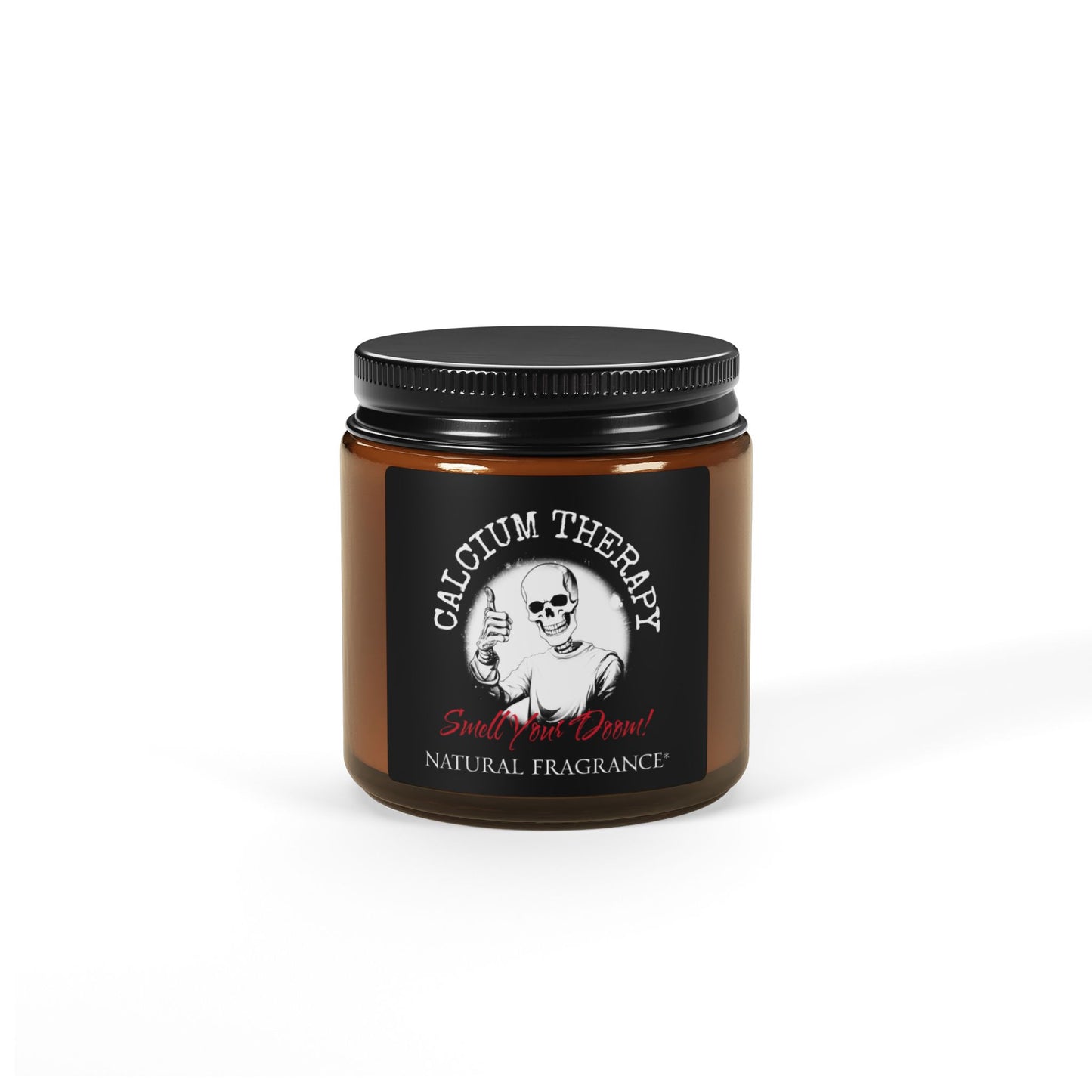 Calcium Therapy Scented Soy Candle — Amber Jar (Natural Fragrance)
