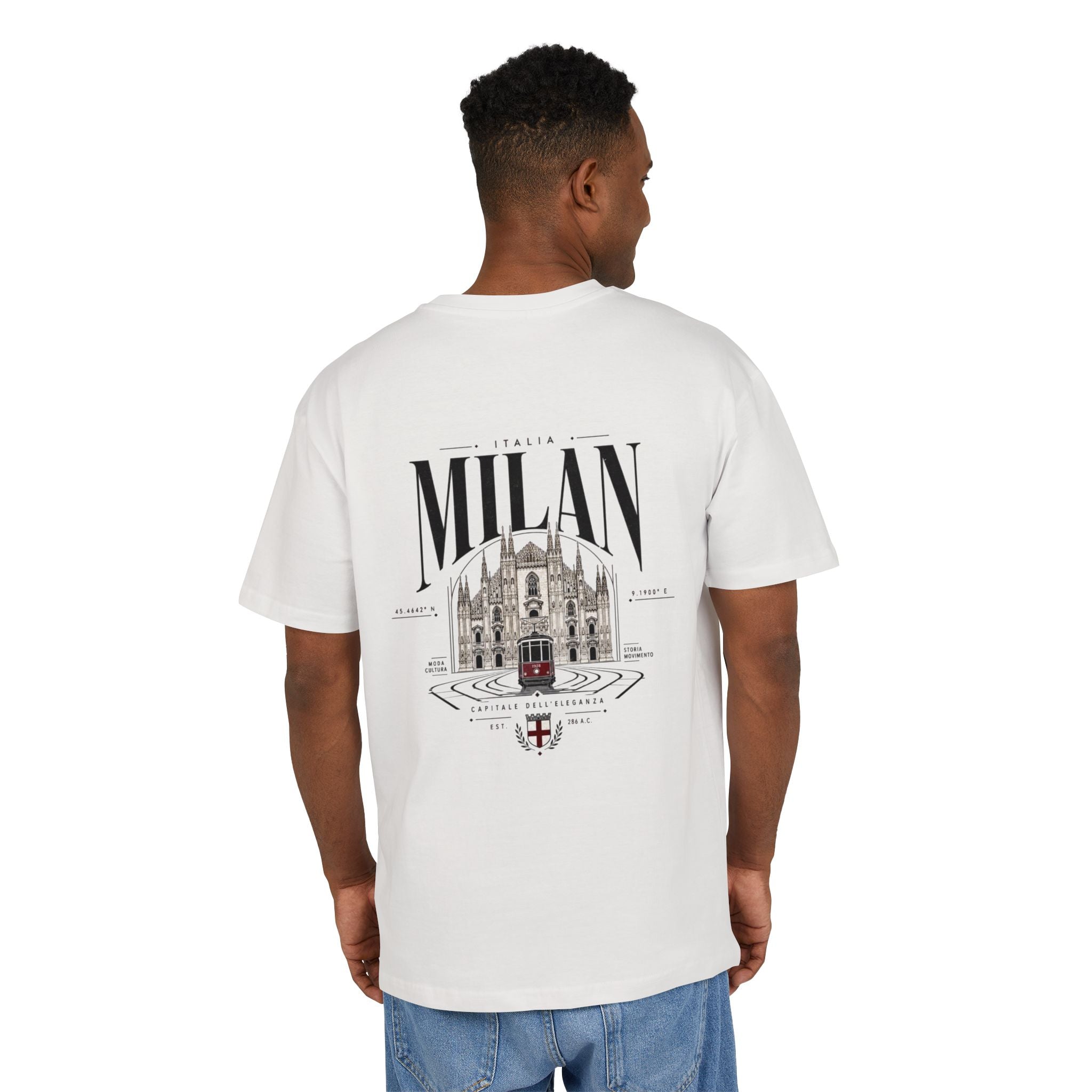 Milan Cathedral Graphic Tee | "Luxury Mindset" Oversized T‑Shirt