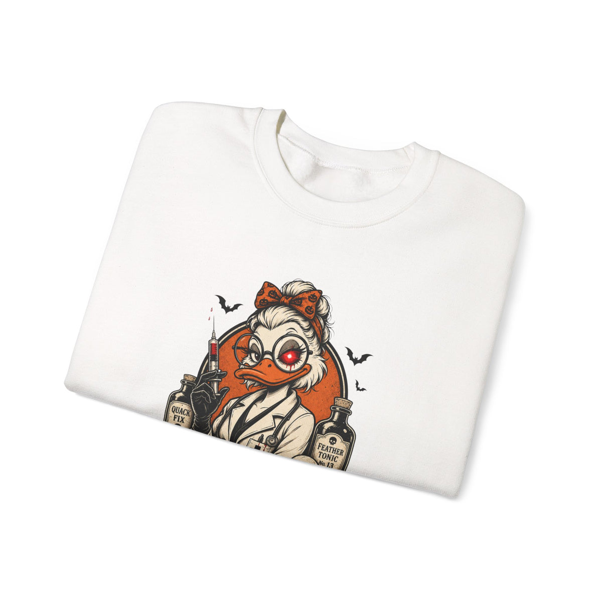 Ducktress Halloween Sweatshirt — "Trust Me I Am a Ducktress" Graphic Crewneck