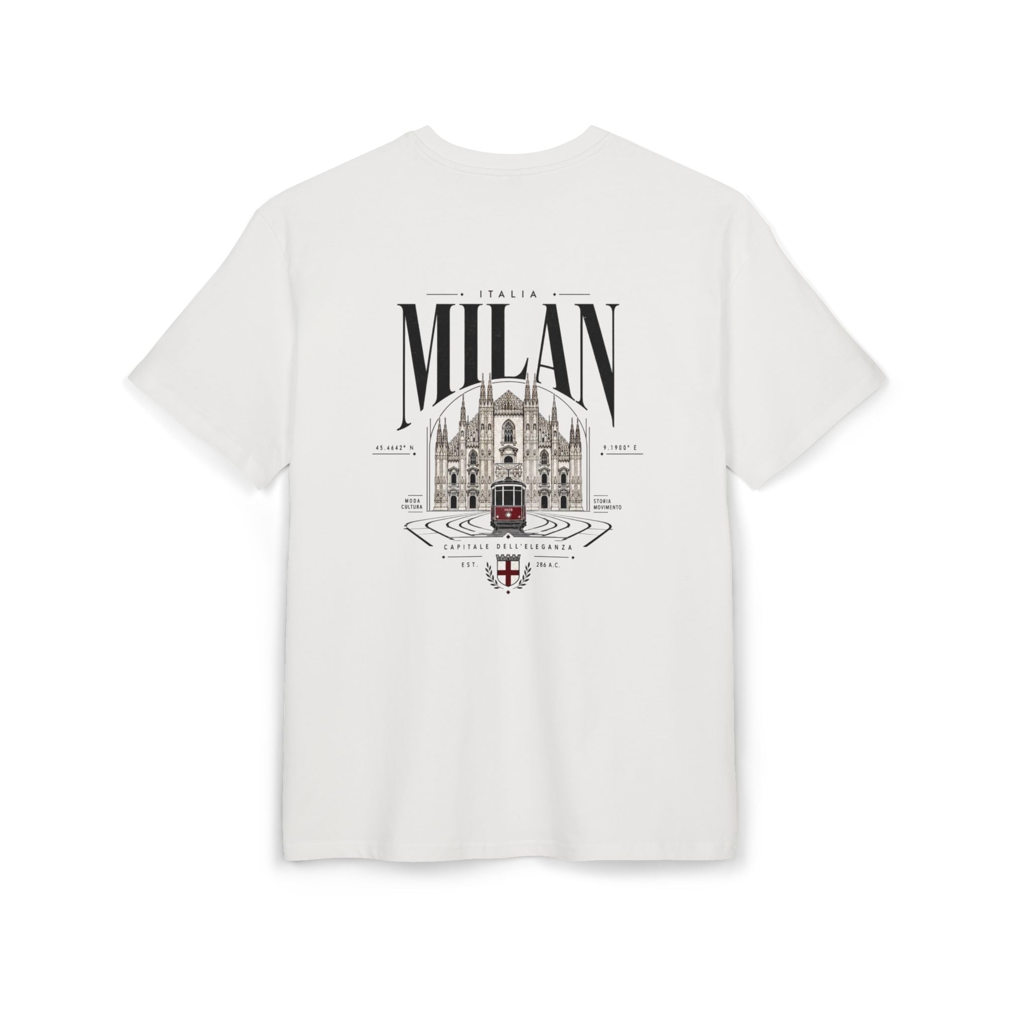 Milan Cathedral Graphic Tee | "Luxury Mindset" Oversized T‑Shirt