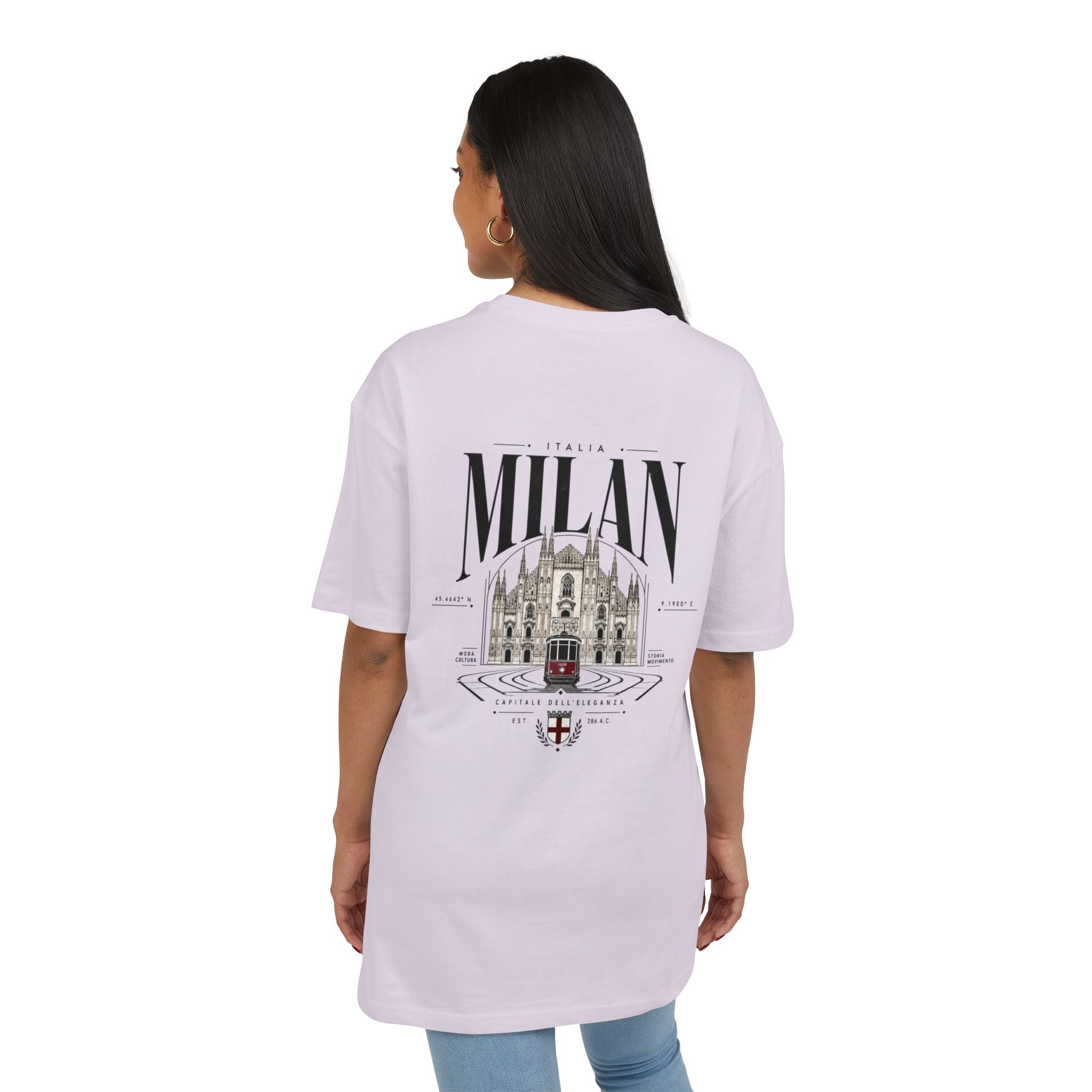 Milan Cathedral Graphic Tee | "Luxury Mindset" Oversized T‑Shirt