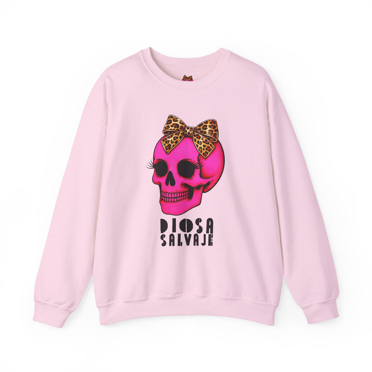 Diosa Salvaje Pink Skull Sweatshirt
