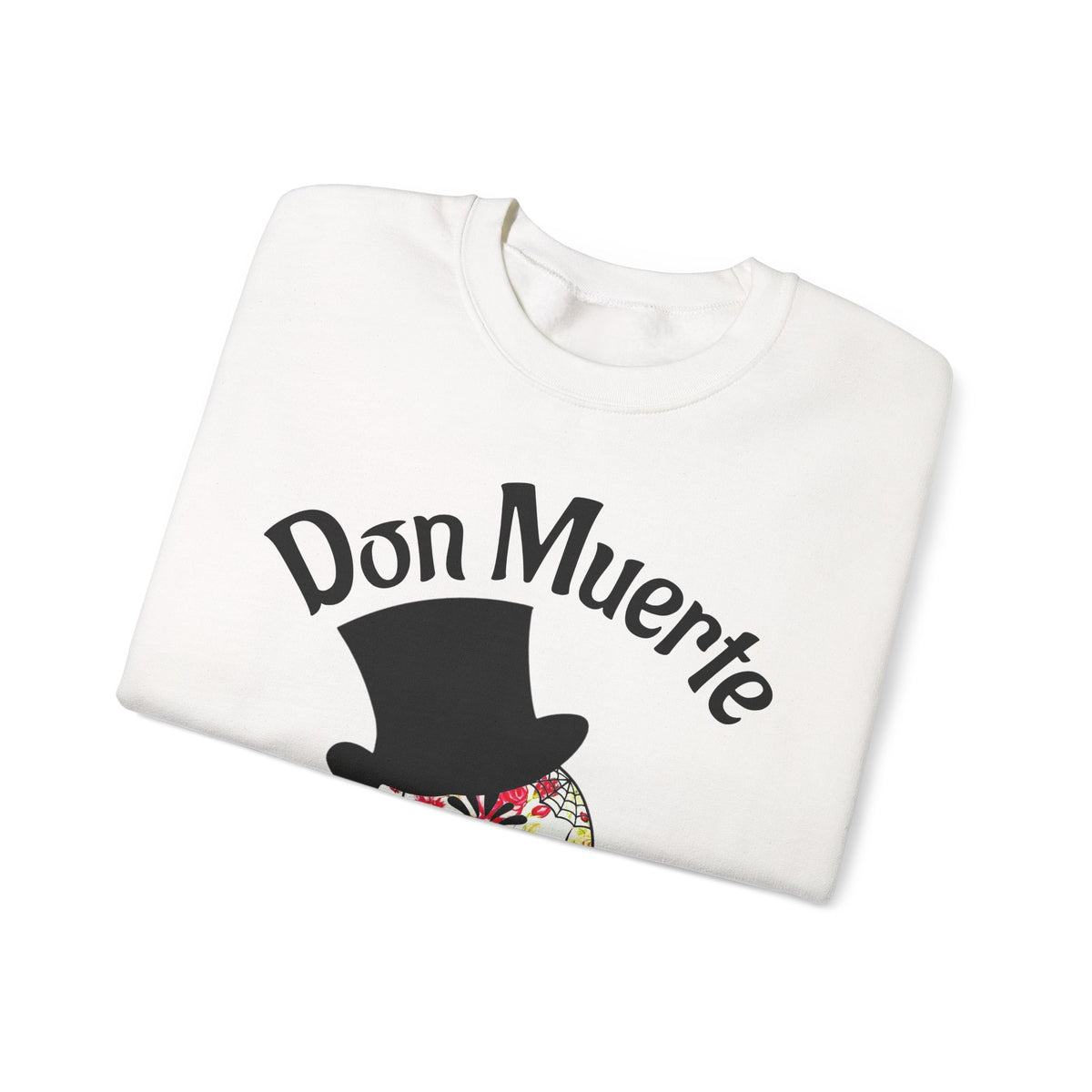 Don Muerte Sugar Skull Sweatshirt - Day of the Dead Graphic Crewneck