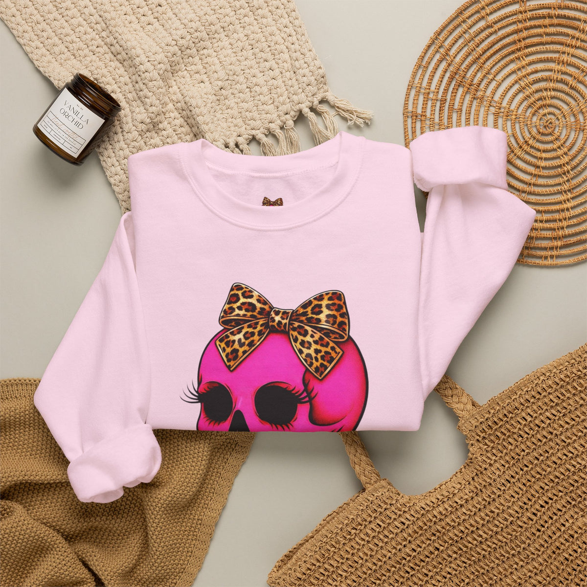 Diosa Salvaje Pink Skull Sweatshirt