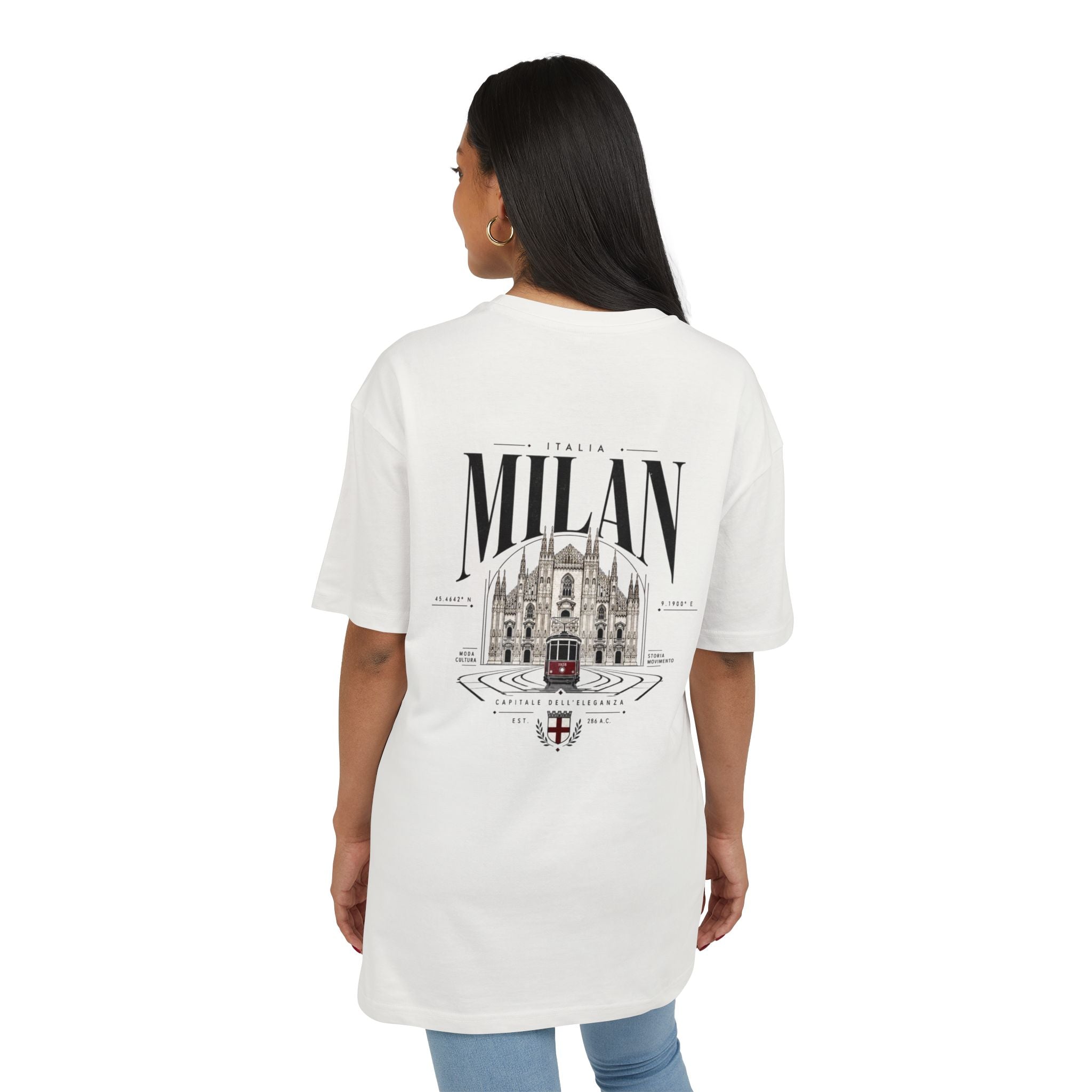 Milan Cathedral Graphic Tee | "Luxury Mindset" Oversized T‑Shirt