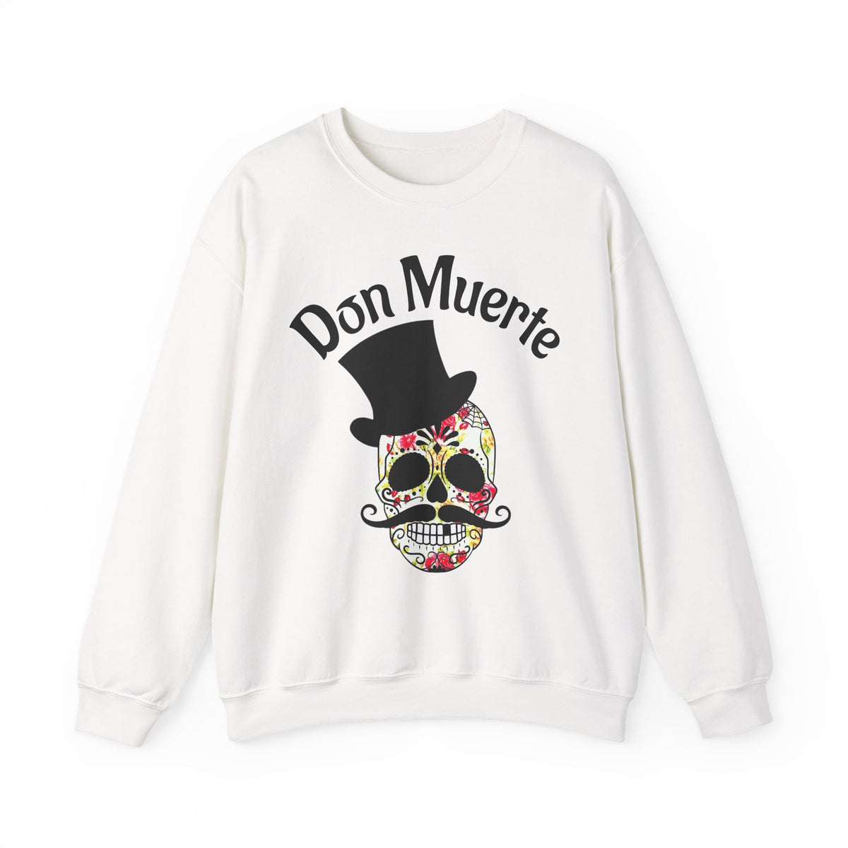 Don Muerte Sugar Skull Sweatshirt - Day of the Dead Graphic Crewneck
