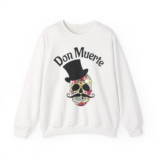 Don Muerte Sugar Skull Sweatshirt - Day of the Dead Graphic Crewneck