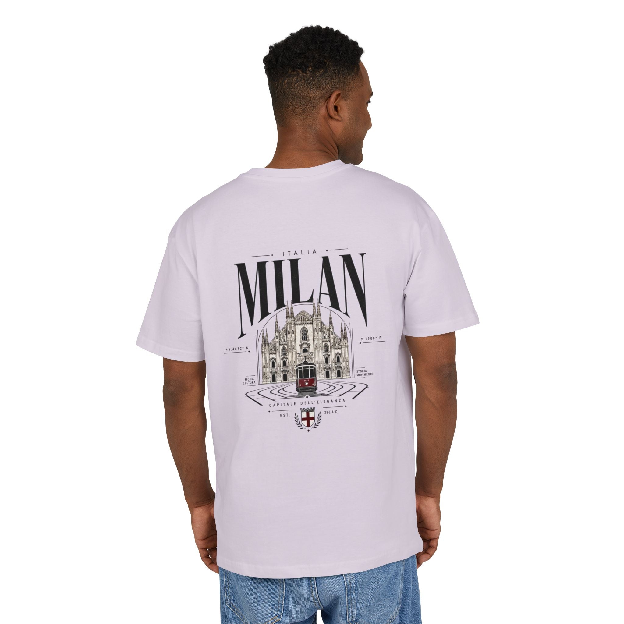 Milan Cathedral Graphic Tee | "Luxury Mindset" Oversized T‑Shirt