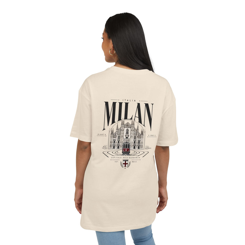 Milan Cathedral Graphic Tee | "Luxury Mindset" Oversized T‑Shirt