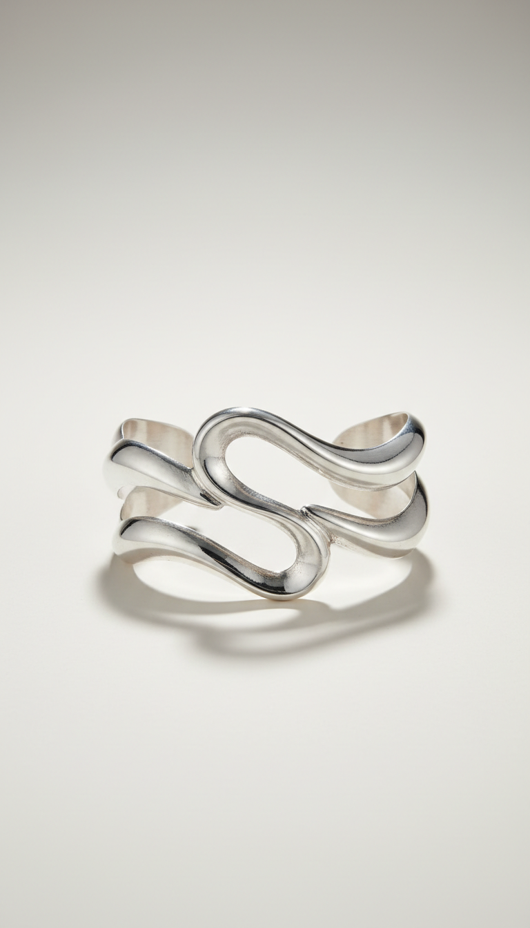 Sterling Silver Statement Cuff Bracelet