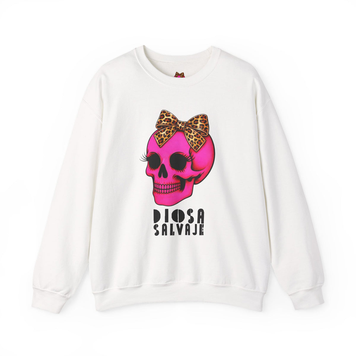 Diosa Salvaje Pink Skull Sweatshirt