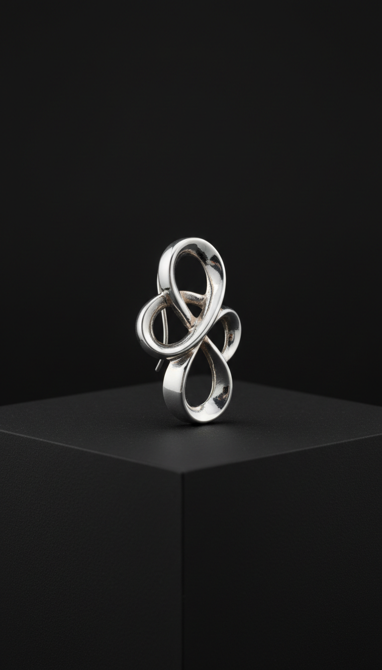 Sterling silver sculptural earrings