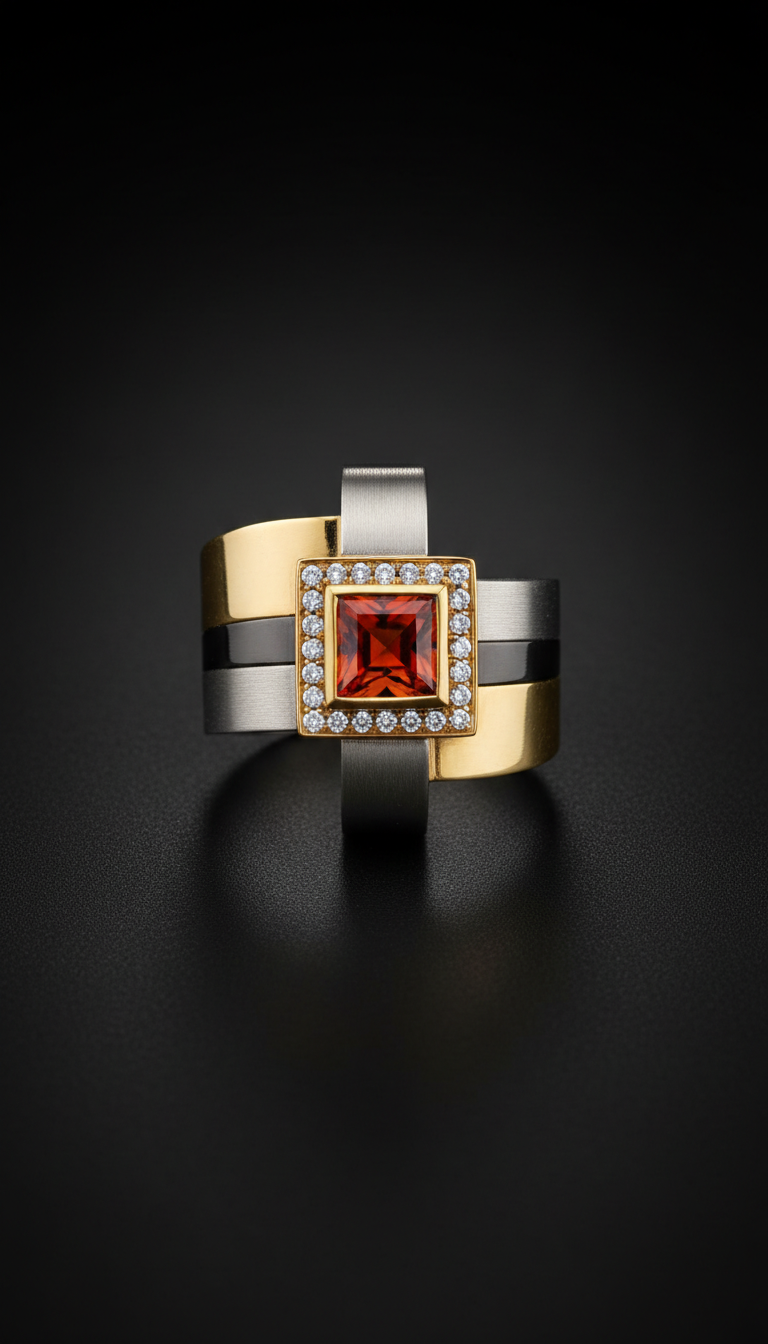 Geo Axis Statement Ring