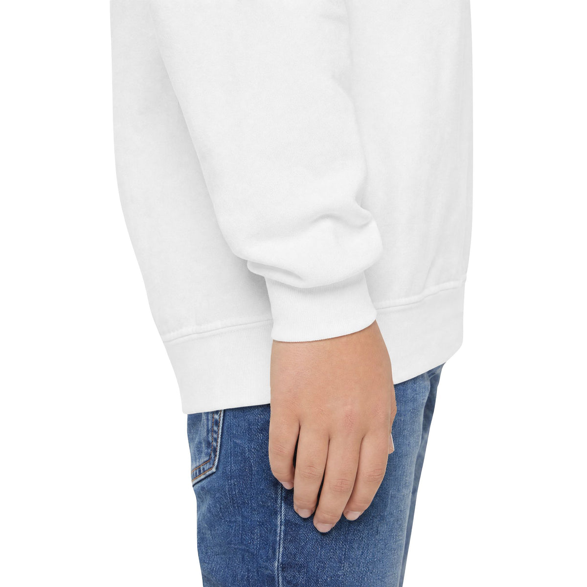 Youth Crewneck Sweatshirt - Gothic Rose Skeleton Graphic