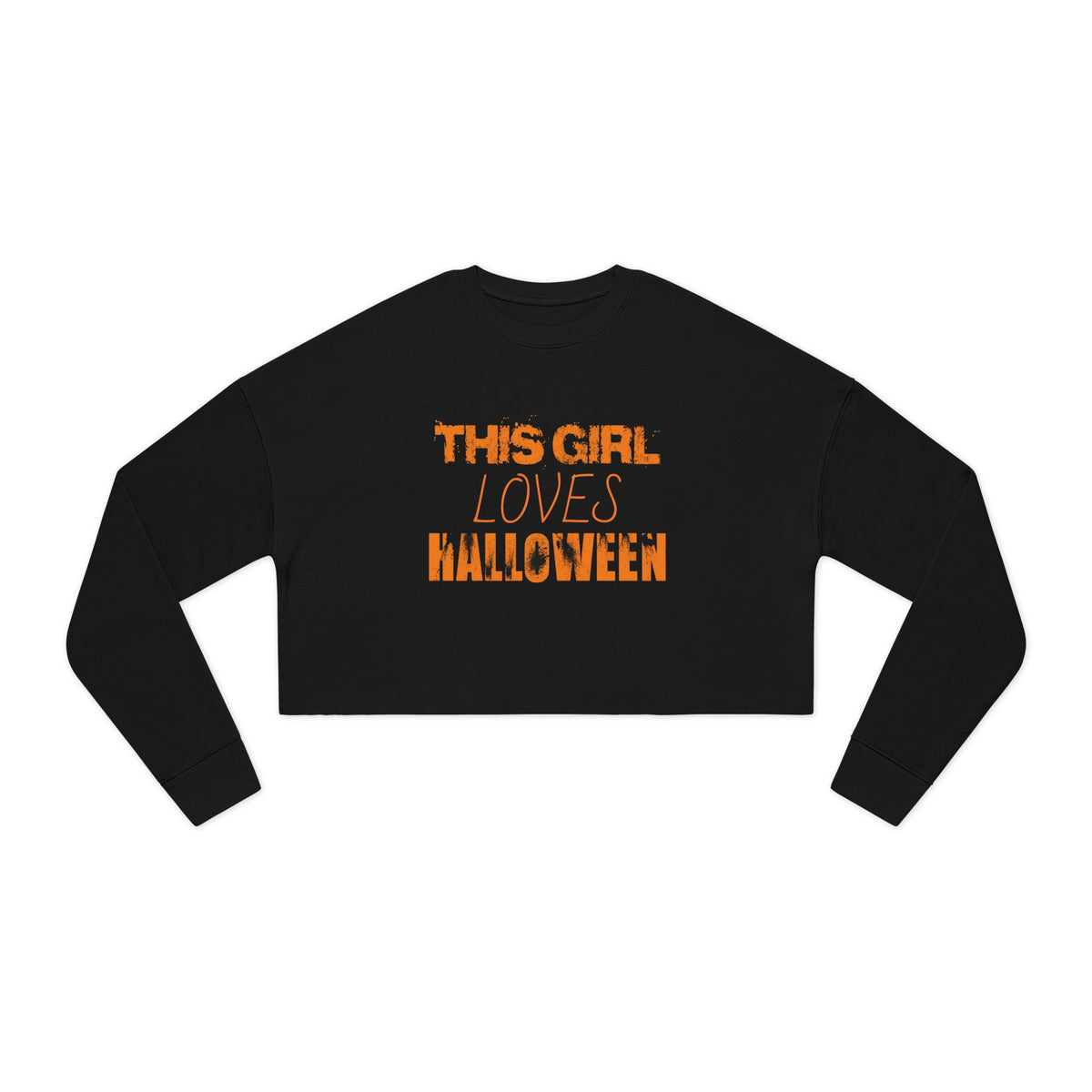 This Girl Loves Halloween Cropped Sweatshirt