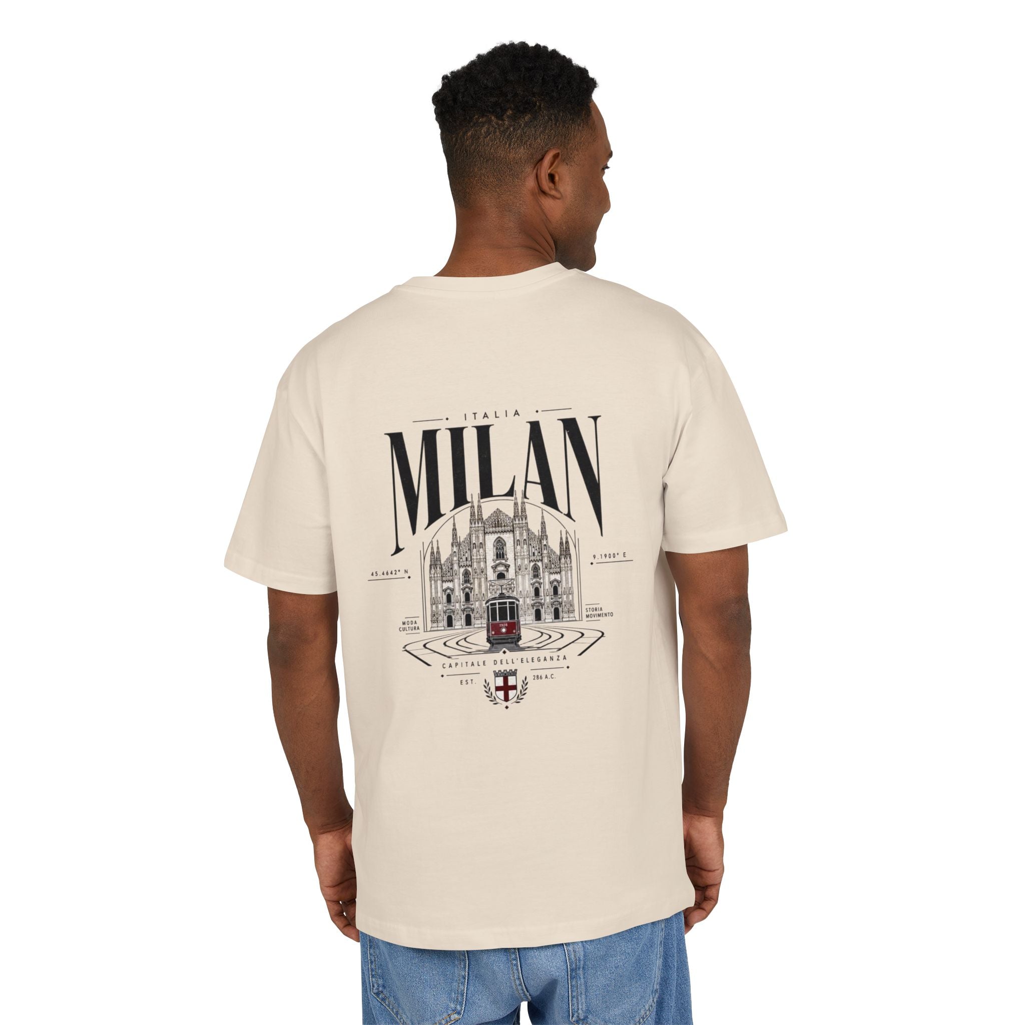 Milan Cathedral Graphic Tee | "Luxury Mindset" Oversized T‑Shirt